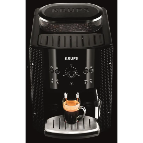 Koffiezetapparaat, koffiebonenmolen, KRUPS Essential YY8125FD espressomachine, stoompijpje, cappuccino, zwart - Afbeelding 2